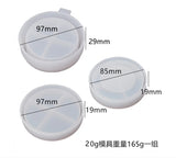 Silicone Mould Dried Flower Resin Craft DIY Puff Box Mold Epoxy Resin Jewelry