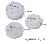 Silicone Mould Dried Flower Resin Craft DIY Puff Box Mold Epoxy Resin Jewelry