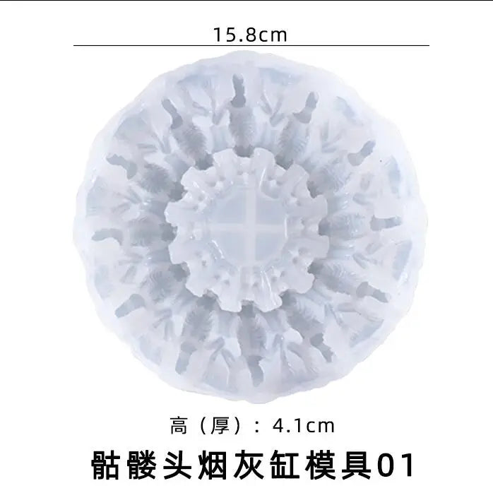 Silicone Mould Pyramid Ashtray Mold for Resin Craft DIY