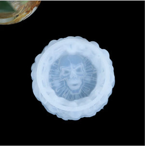 Silicone Mould Dried Flower Resin Craft Skull Ashtray Mold