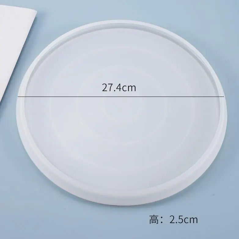 Silicone Mould Dried Flower Resin Craft Storage Big Plate Mold