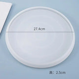 Silicone Mould Dried Flower Resin Craft Storage Big Plate Mold
