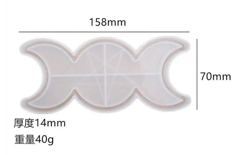 Silicone Mould Flower Resin Craft Sun Moon Phase Mold