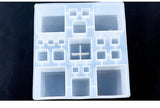 12 Cube Epoxy Resin Molds for Jewelry Making