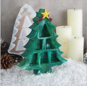 Silicone Mould Resin DIY Christmas Tree Jewelry Storage Box Mold