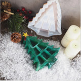 Silicone Mould Resin DIY Christmas Tree Jewelry Storage Box Mold