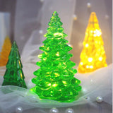 Silicone Mould Resin Christmas Tree Night Light Ornaments Mold