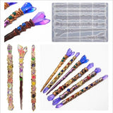 Silicone Mould for Resin Decorative Craft DIY Crystal Magic wand Scepter Mold