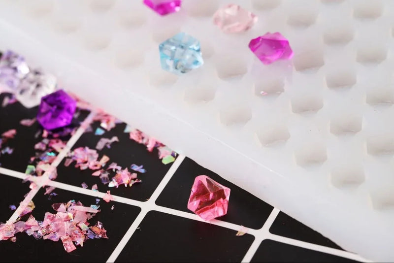 Silicone Ice Cube Moulds 60pcs 11*14mm for DIY Resin Jewelry Crafts