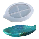 Silicone Mould Resin Leaf Shape Plate Dish Mold Epoxy Resin Jewelry DIY Craft