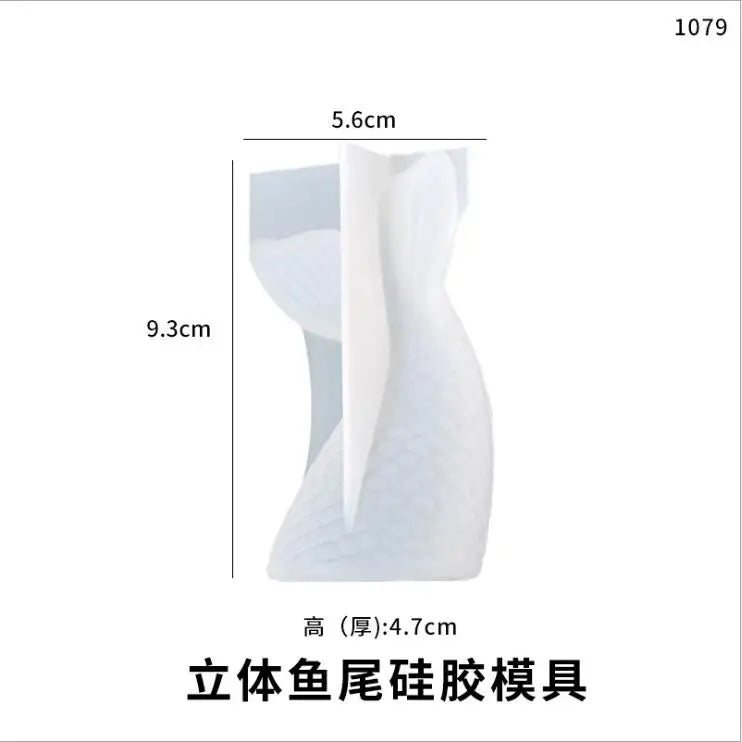 Silicone Mould Resin Craft DIY Fish Tail Mold Epoxy Resin Jewelry