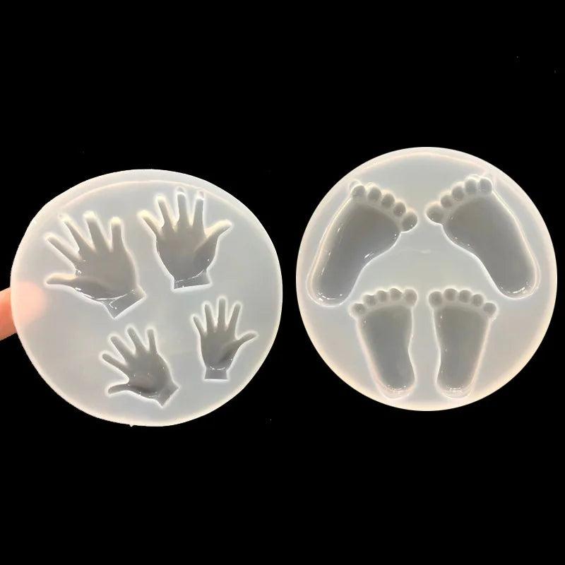 Small Palm Small Feet Shape Epoxy Resin Molds for Jewelry