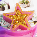 Silicone Mould Resin Stars Moon Decoration Storage Box Mold