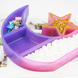 Silicone Mould Resin Stars Moon Decoration Storage Box Mold