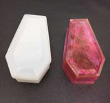 Silicone Mould Necklace Lanugo Mold Resin Craft DIY Coffin Storage Box Epoxy Res