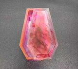 Silicone Mould Necklace Lanugo Mold Resin Craft DIY Coffin Storage Box Epoxy Res