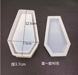 Silicone Mould Necklace Lanugo Mold Resin Craft DIY Coffin Storage Box Epoxy Res