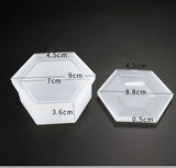 Silicone Necklace Mold Resin Craft DIY Hexagonal Box Epoxy Jewelry