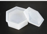 Silicone Necklace Mold Resin Craft DIY Hexagonal Box Epoxy Jewelry