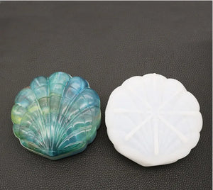 Silicone Mould Necklace Lanugo Resin Craft DIY Shell Storage Box Mold