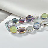 Crystal Straight Hole Circle Flat Beads - DIY Earrings Bracelet Necklace
