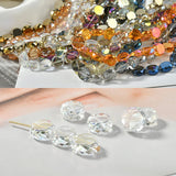 Crystal Straight Hole Circle Flat Beads - DIY Earrings Bracelet Necklace