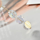 Crystal Straight Hole Circle Flat Beads - DIY Earrings Bracelet Necklace
