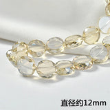 Crystal Straight Hole Circle Flat Beads - DIY Earrings Bracelet Necklace