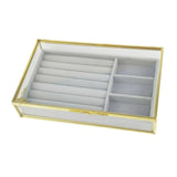 Velvet Jewelry Display Showcase Necklace Storage