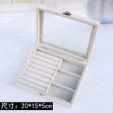 Velvet Jewelry Box Organizer for Women - Travel Storage Display Case