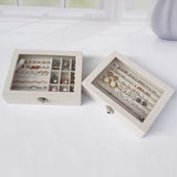 Velvet Jewelry Box Organizer for Women - Travel Storage Display Case