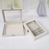 Velvet Jewelry Box Organizer for Women - Travel Storage Display Case