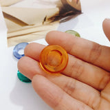 Acrylic Glass Texture Resin Pendant Jewelry DIY Accessories 6pcs