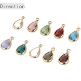 Crystal Cut Water Drop Pendant Jewelry Making Materials
