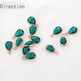 Crystal Cut Water Drop Pendant Jewelry Making Materials