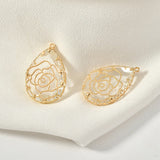 Crystal Water Drop Copper Charms Pendant 20pcs/lot