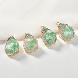 Crystal-like Ore Shell Resin Pendant for DIY Earrings