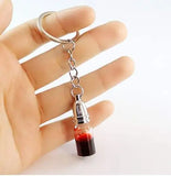 Glass Bottle Keychain Cremation Jewelry Urn Pendant