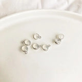Silicone Hamburger Ear Plugs with Sling Ring Edging DIY Earring Material