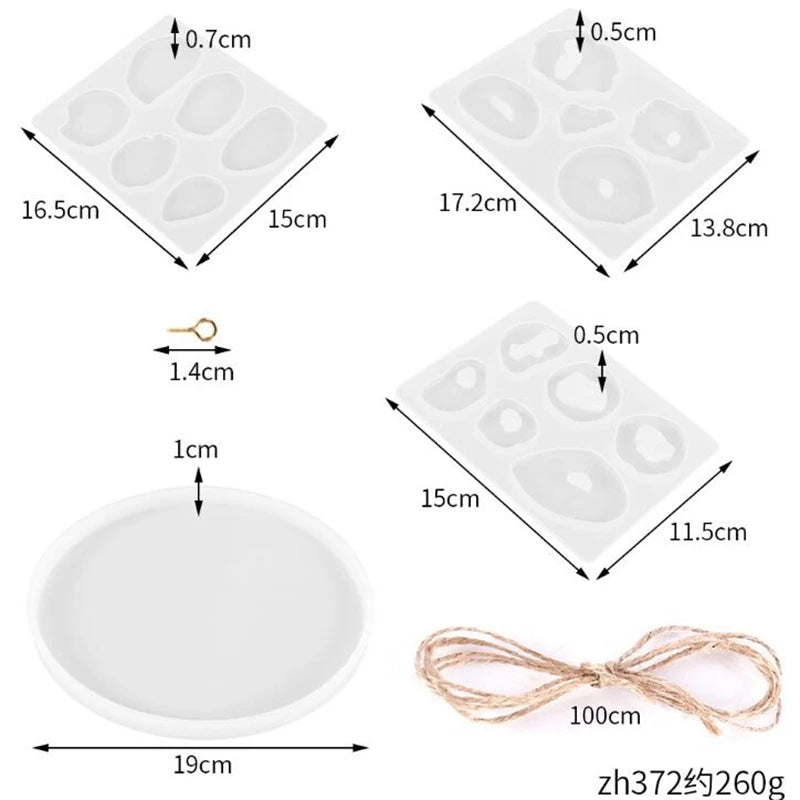 DIY Planet Charms Pendant Mold Set for Epoxy Resin Jewelry Making