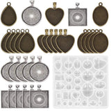 Silicone Mold for Resin Time Gem Pendant Jewelry DIY