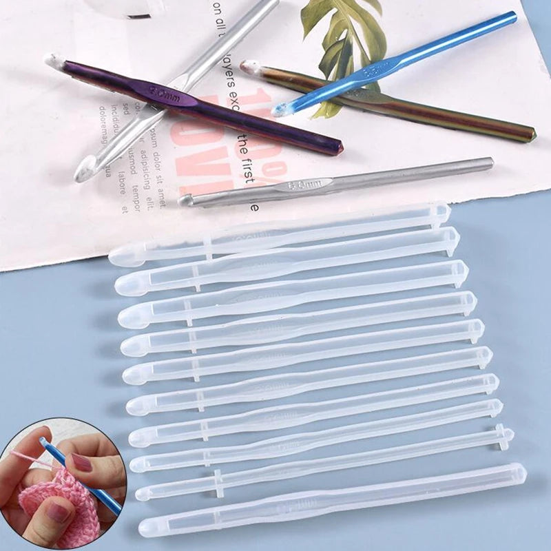 Crochet Silicone Mold Knitting Tools DIY Epoxy Resin Mold