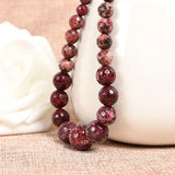 Red Chalcedony Mother Pagoda Necklace