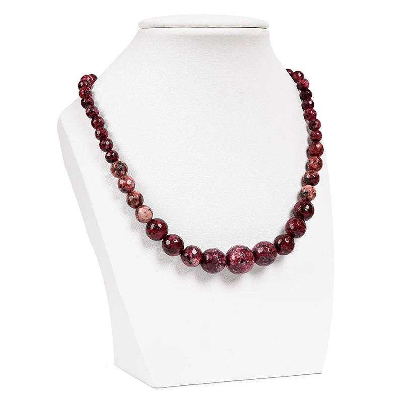 Red Chalcedony Mother Pagoda Necklace