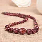 Red Chalcedony Mother Pagoda Necklace