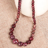 Red Chalcedony Mother Pagoda Necklace