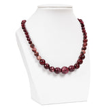 Red Chalcedony Mother Pagoda Necklace