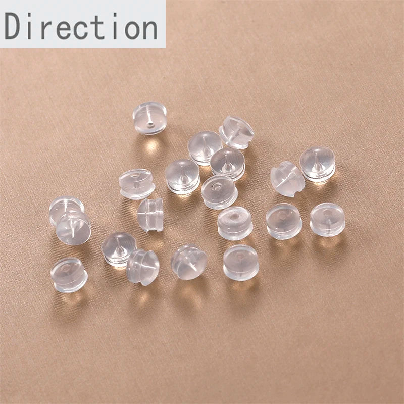 Soft Rubber Ear Plug Silicone Earring Plug Hypoallergenic Anti-Drop Ear Cap Plug