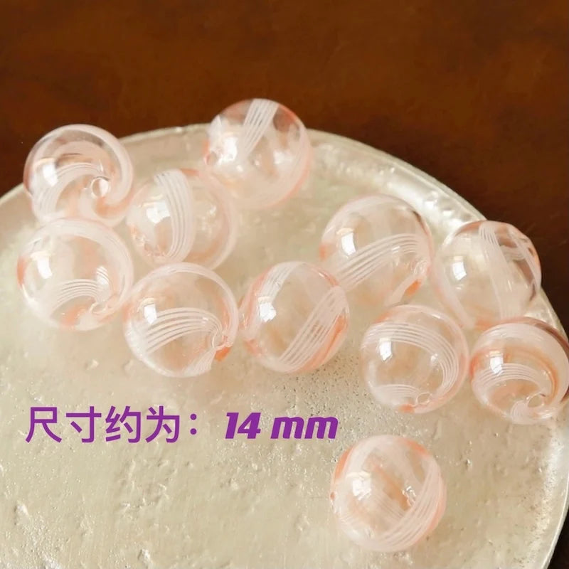 Glass Beads DIY Jewelry Accessories for Necklace Earrings Hairpin