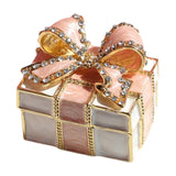 Travel Bowknot Jewelry Organizer Box Pendant Rings Display Case